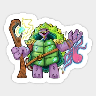 Tortle Magic Wizard Sticker